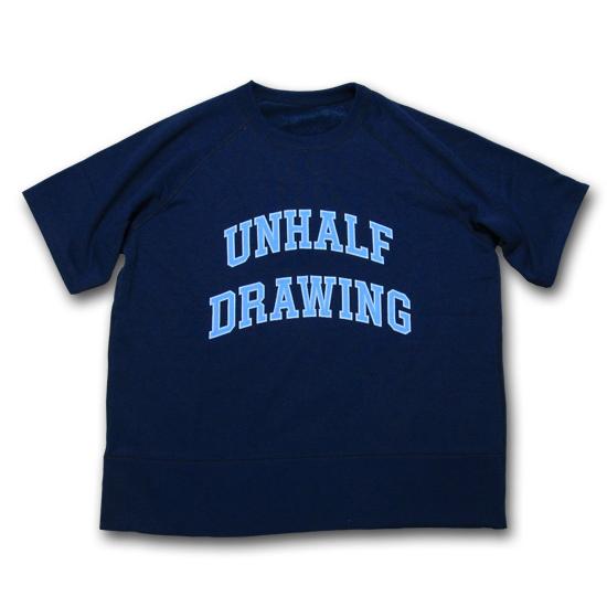 海千山千會 UNHALF DRAWING 【アンハーフ　ドローイング】 UNHALFDRAWING SWEAT HALF SLEEVE CALLEGE LOGO | バンザイペイント | 05