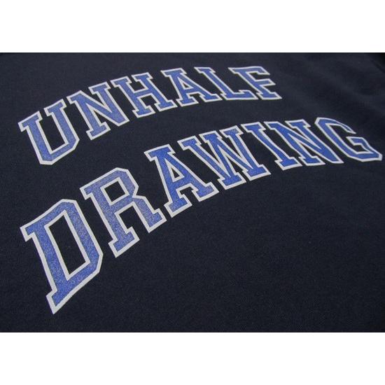 海千山千會 UNHALF DRAWING 【アンハーフ　ドローイング】 UNHALFDRAWING SWEAT HALF SLEEVE CALLEGE LOGO | バンザイペイント | 08