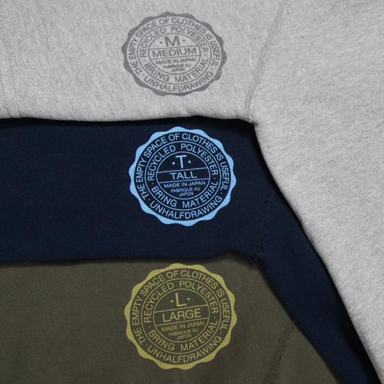 海千山千會 UNHALF DRAWING 【アンハーフ　ドローイング】 UNHALFDRAWING SWEAT HALF SLEEVE CALLEGE LOGO | バンザイペイント | 09