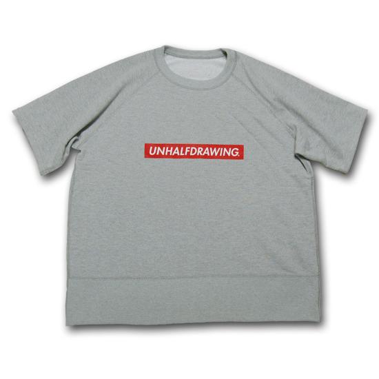 海千山千會 UNHALF DRAWING 【アンハーフ　ドローイング】 UNHALFDRAWING SWEAT HALF SLEEVE BOX LOGO | バンザイペイント