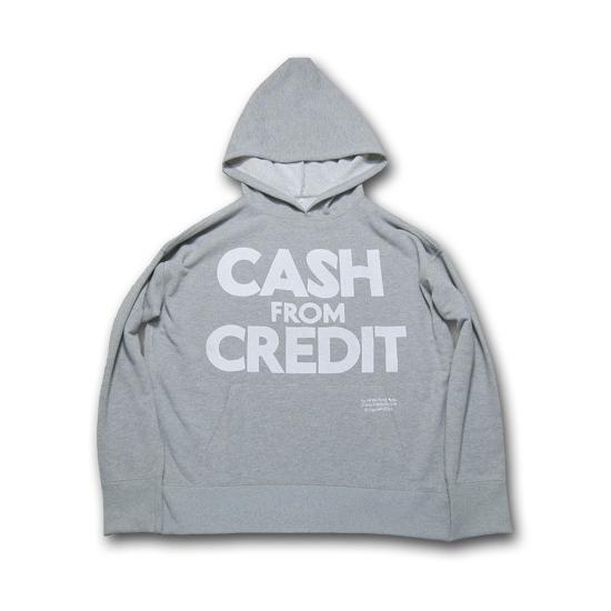 海千山千會 UNHALF DRAWING 【アンハーフ　ドローイング】 CASH FROM CREDIT HOODIE | バンザイペイント
