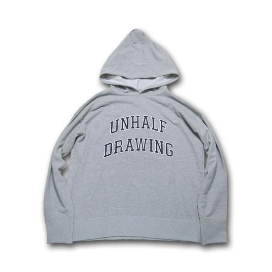 海千山千會 UNHALF DRAWING 【アンハーフ　ドローイング】 COLLEGE LOGO HOODIE | バンザイペイント | 04