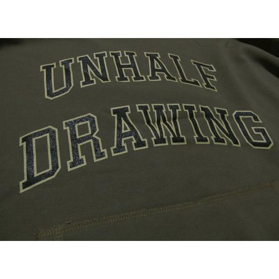 海千山千會 UNHALF DRAWING 【アンハーフ　ドローイング】 COLLEGE LOGO HOODIE | バンザイペイント | 16
