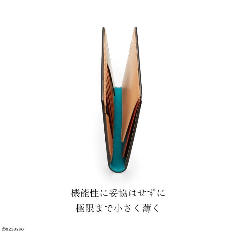 日本製コードバン 薄型 メンズ 父の日 定年 退職 誕生日 プレゼント 長財布 本革 レザー 札入れ カードポケット ブランド 軽量 コードバン コンパクトの画像