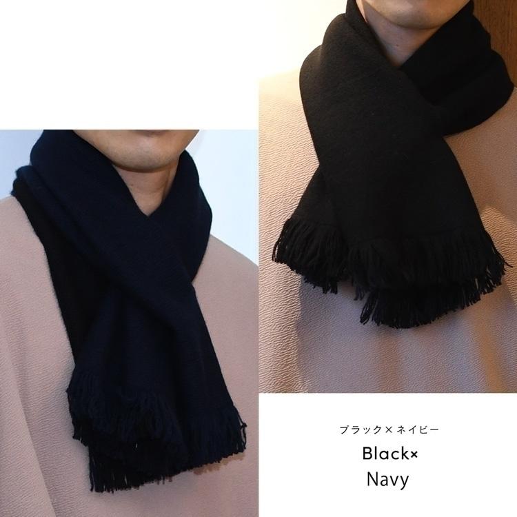 新品未使用　カシミヤ　メンズミニマフラー カシミヤ100% 3秒マフラー ミニマフラー メンズ Tps-025