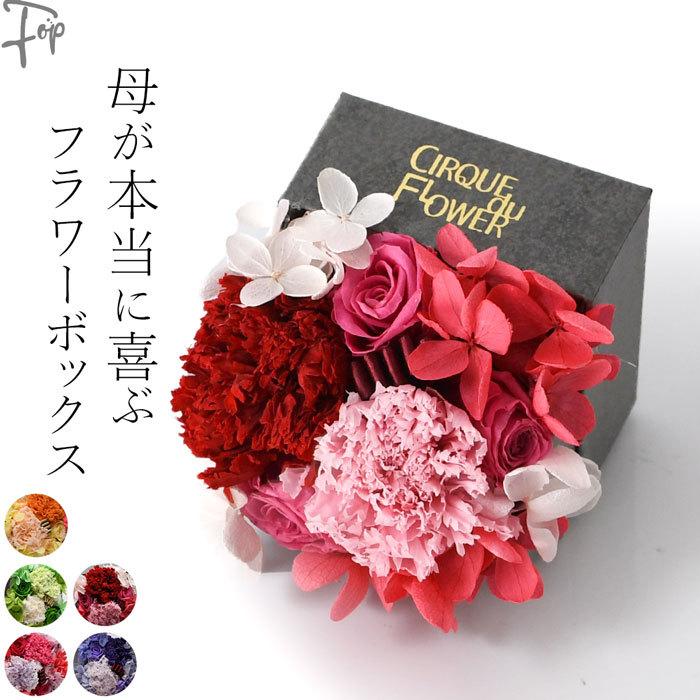 プリザーブドフラワー　母の日　かご花　カーネーション入　ギフトラッピング付き 母の日 花 2022 プレゼント ギフト プリザーブド フラワー ボックス
