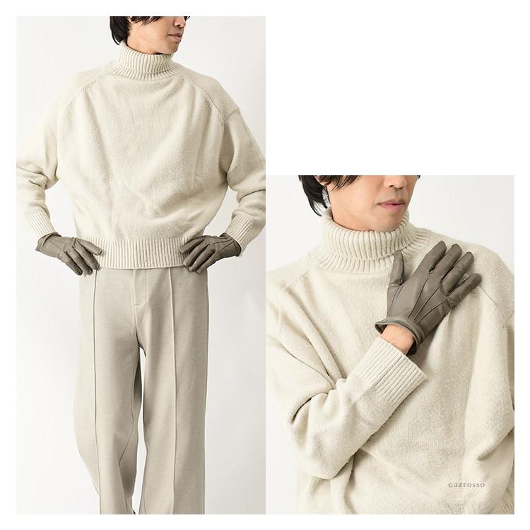 最終値下げ！　トゥモローランド　羊革　カシミア　手袋　新品未使用 手袋 羊革 内縫い 裏カシミヤ MR24F／S／ZU03