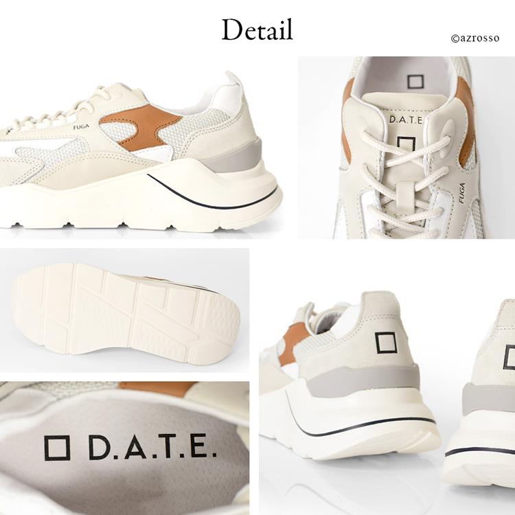 D.A.T.E. date スニーカー メンズ デイト 厚底スニーカー アイボリー