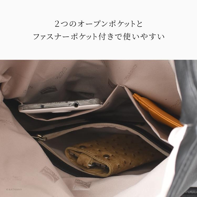 DEL CONTE ブラックレザーショルダーバッグ DEL CONTE ショルダーバッグ メンズ 本革 ブラック 大きめ