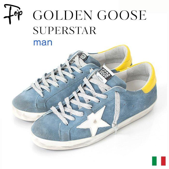 ゴールデングース 高級 レザー スニーカー メンズ 青 スーパースター Gogsupsta02m フォップヴィーバ メンズファッション 通販 Yahoo ショッピング
