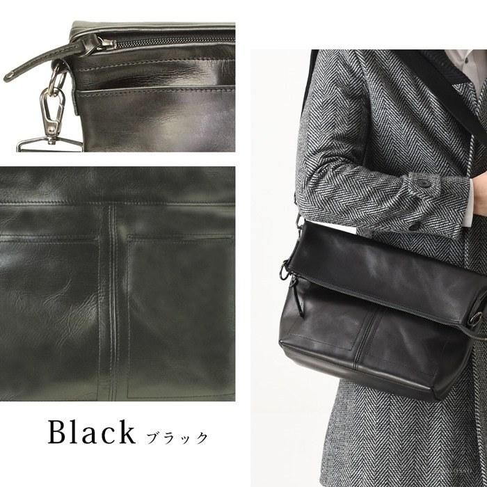 日本製 口折れ ショルダーバッグ メンズ 誕生日 プレゼント 冬 ギフト