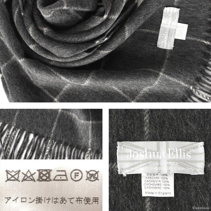Joshua Ellis（ジョシュアエリス） マフラー グレー ブラック おしゃれ