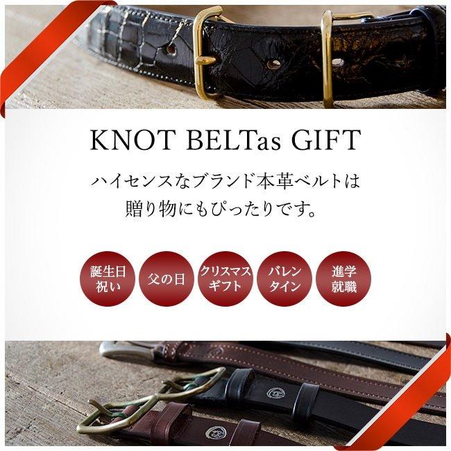 KNOT メンズ ベルト ビジネス レザーベルト メンズベルト 革