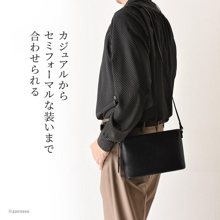 ショルダーバッグ メンズ 小さい 革 斜めがけ 軽い 日本製 ミニ