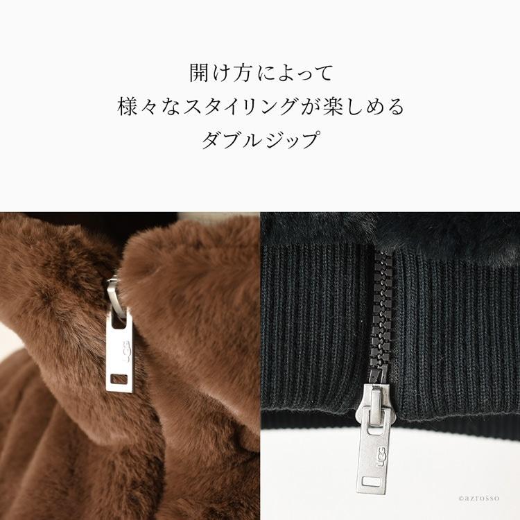 UGG Australia アウター コート メンズ ロング フード付き ボア
