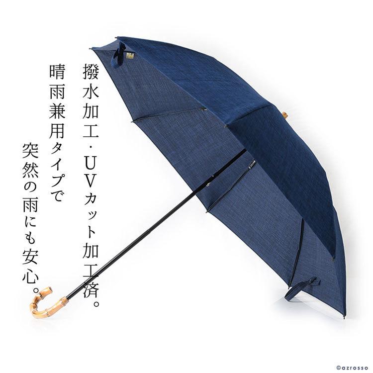 敬老の日 日本製 和傘 日傘 涼しい 折りたたみ傘 おしゃれ 30代 40代 50代 紳士 大人 プレゼント ネイビー ブルー｜fopviva-on-line｜13