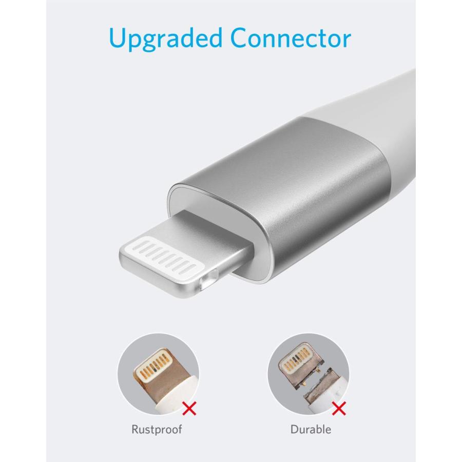 Anker PowerLine+ II ライトニングケーブル MFi認証 高耐久 iPhone 12 / 12 Pro / 11 / SE(第2世代) / XR iPad 各種対応 (1.8m シルバー) :ht-20210608-438:国両屋 - 通販 - Yahoo!ショッピング Anker PowerLine+ II ライトニングケーブル MFi認証 高耐久 iPhone 12 / 12 Pro / 11 / SE(第2世代) / XR iPad 各種対応 (1.8m シルバー) :ht-20210608-438:国両屋 - 通販 - Yahoo!ショッピング