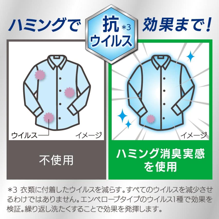 【大容量】 ハミング消臭実感 柔軟剤 根本消臭+抗菌バリア やさしいリラックスソープの香り 詰替え用 1400ｍｌ｜for-plan｜06