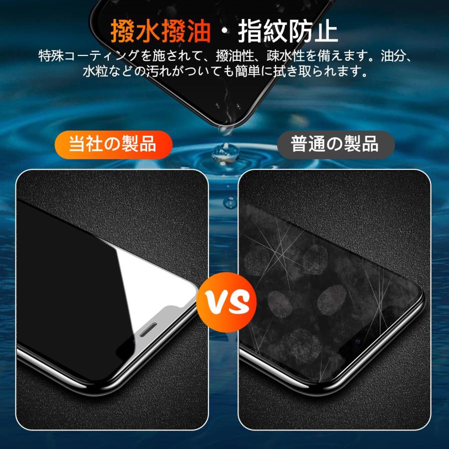 【wnunbg 2+2枚セット】 iphone 15 ガラスフィルム 2枚+ レンズフィルム 2枚 【日本旭硝子素材採用 ガイド枠付き】 強化ガラス｜for-plan｜05