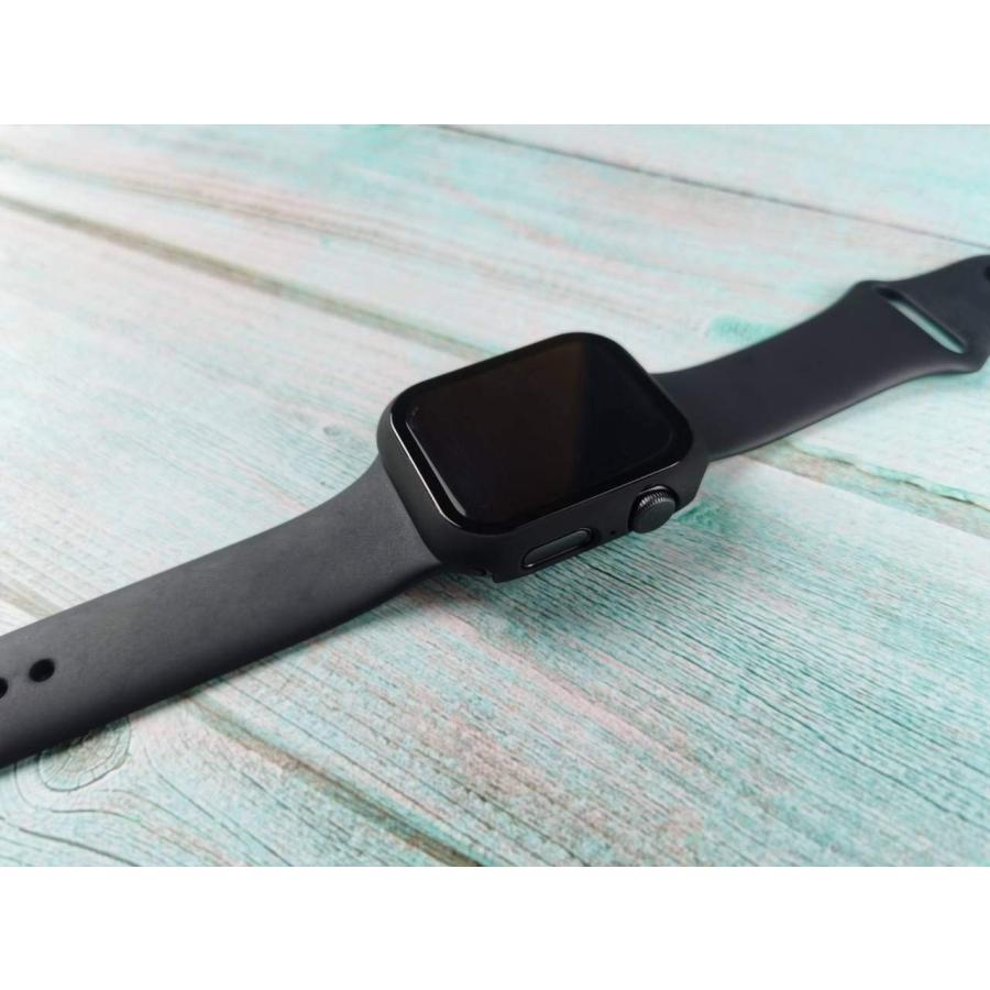YOFITAR Apple Watch 用 ケース series6/SE/5/4 44mm アップルウォッチ保護カバー ガラスフィルム 一体型 PC｜for-plan｜07