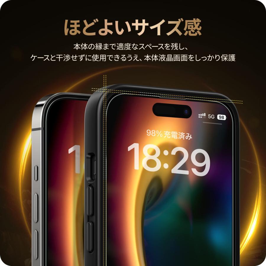 NIMASO ガラスフィルム iPhone 14 Pro Max 用 保護フィルム ガイド枠付き iPhone14Pro Max 対応 2枚セット｜for-plan｜06