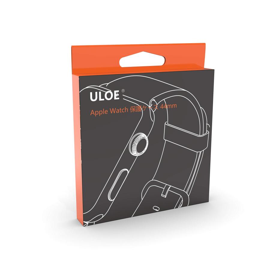 ULOE 対応 Apple Watch Series 6 / SE / SE2 / Series 5 / Series 4 44mm PC ブラック｜for-plan｜05