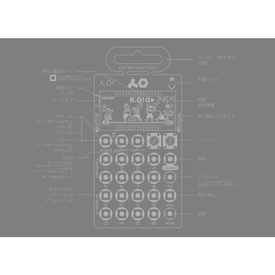 Teenage Engineering ポケットオペレーター 4ボイス・サンプラー PO-33 