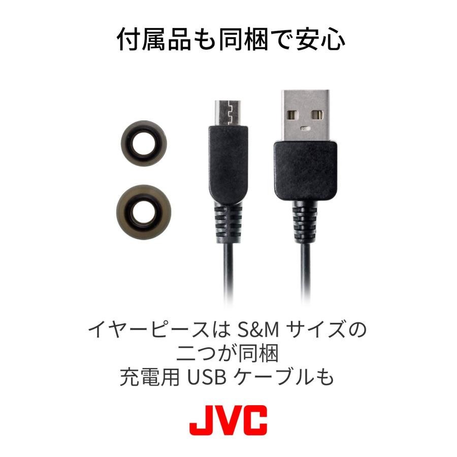JVC HA-FX23BT ワイヤレスイヤホン グミホン/Bluetooth対応/リモコン・マイク付き/小型・軽量設計 ホワイト HA-FX23BT｜for-plan｜06
