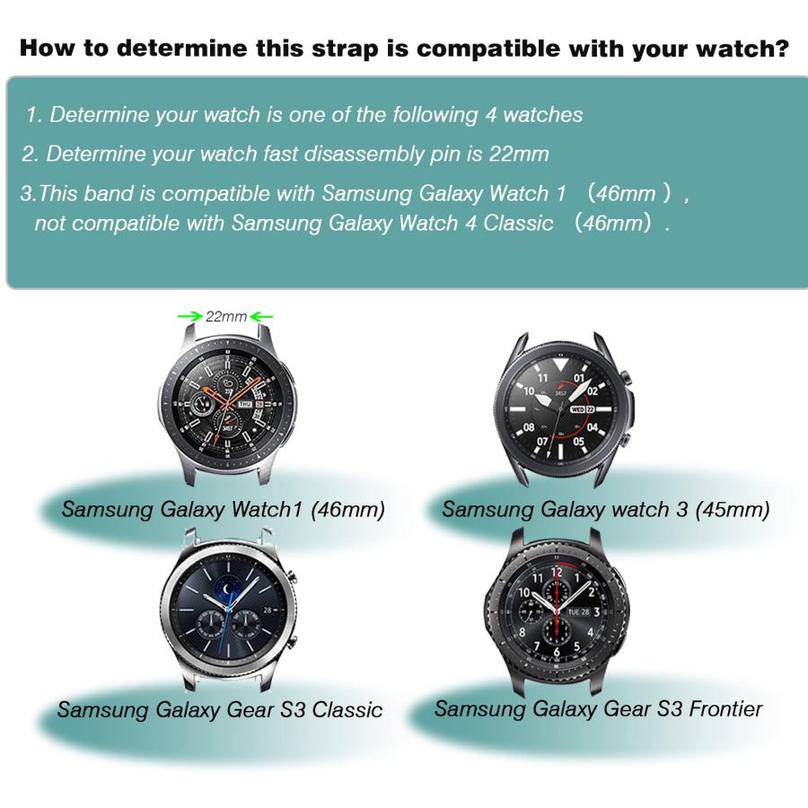 HSWAI 男女兼用 Samsung(サムスン) Galaxy Watch 46mmバンド Gear S3 Frontier クラシック 腕時計ベル｜for-plan｜03