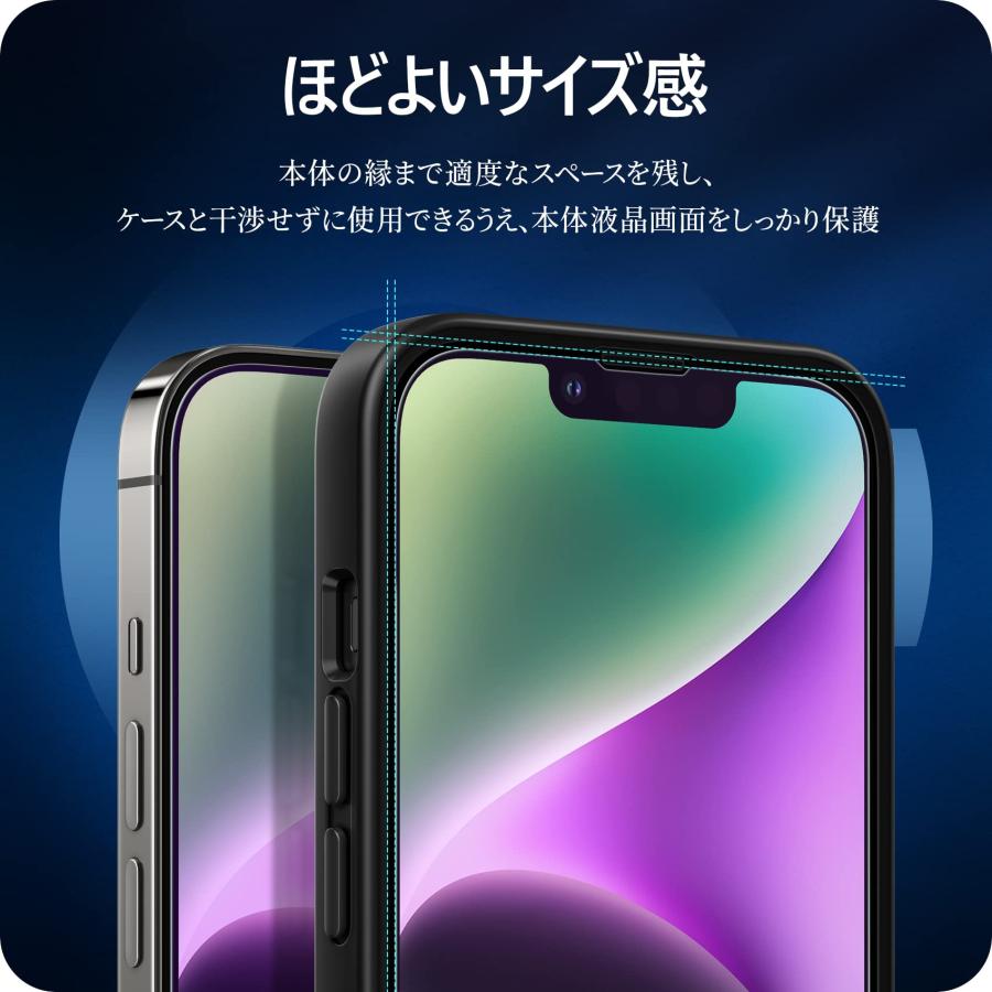 NIMASO ガラスフィルム ブルーライトカット iPhone 14 Plus 用 強化 ガラス 保護 フィルム iPhone14 Plus 対応｜for-plan｜06