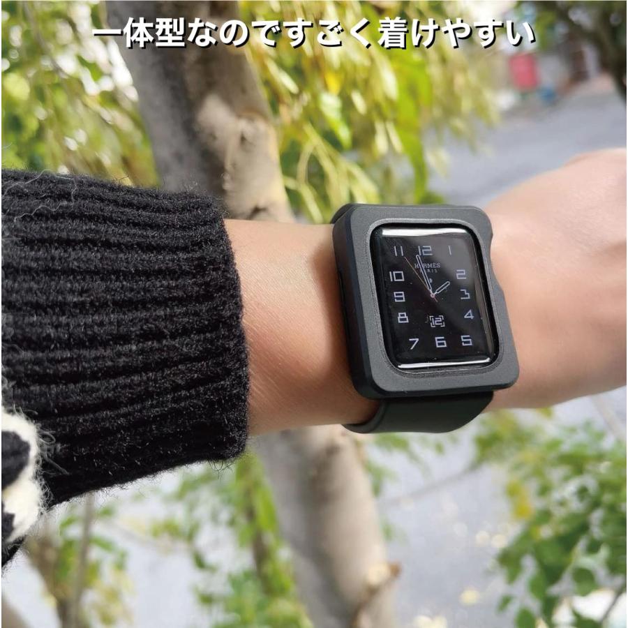 EYLE Apple Watch Series 6 / 5 / 4 / SE 44mm ケース バンド TILE BLACK XEA03-TL-BK｜for-plan｜02