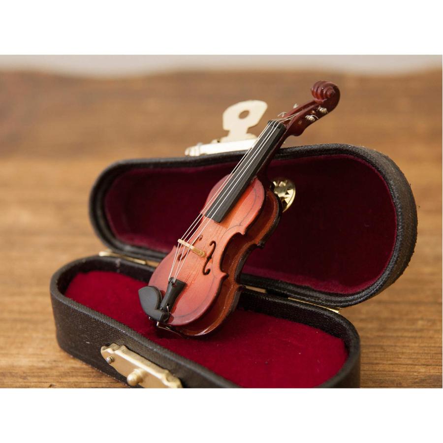 秋月貿易 デザイン小物 バイオリン W2.5×D2×H7cm ミニチュアバンド ピンバッチ PV-｜for-plan｜07