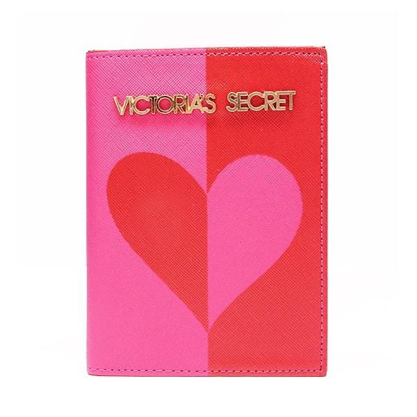 ヴィクトリアシークレット パスポートケース Victoria's Secret パスポート入れ ピンク レッド ハート VIC117フォー
