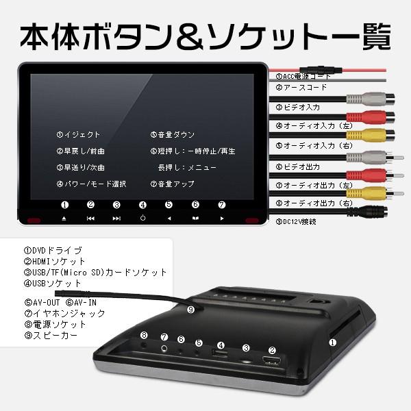 イヤホン進呈 11.6インチ後部座席DVDプレーヤー 車載 イヤホン進呈 11.6インチ後部座席DVDプレーヤー 車載