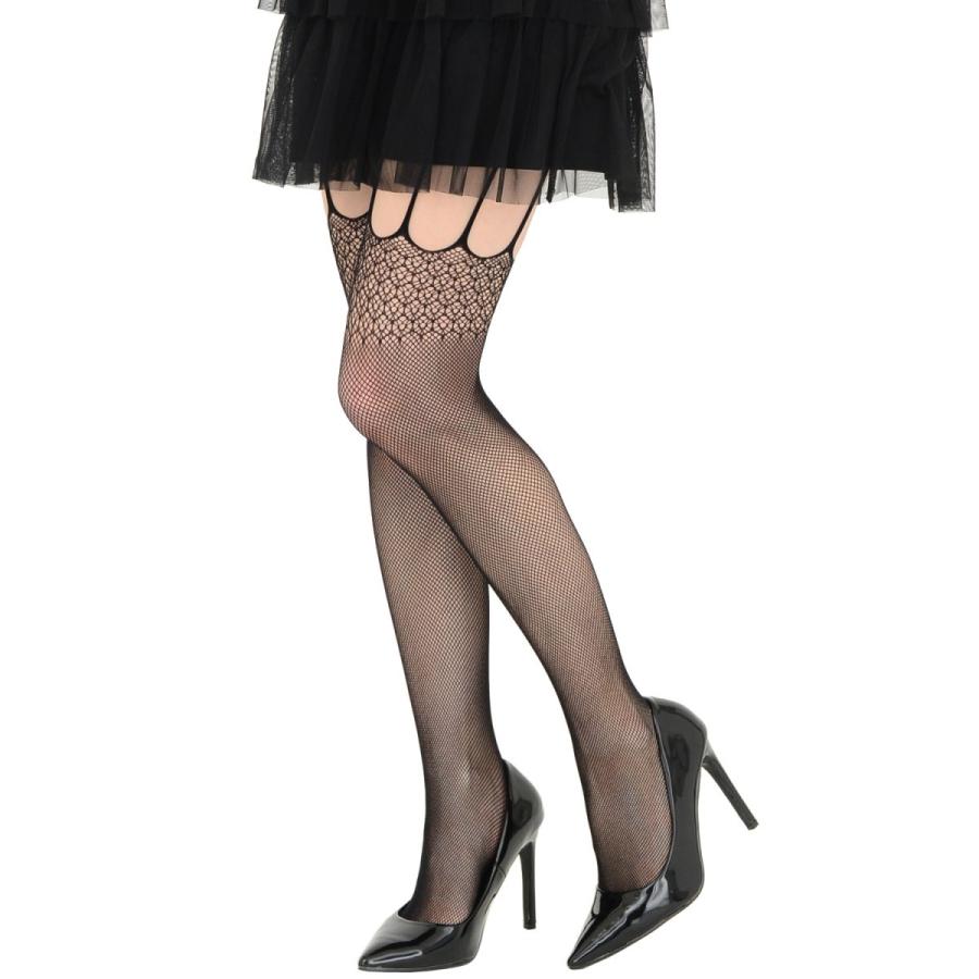 艶めくレース＆ガーター 網タイツ フィッシュネット ストッキング |  | 03