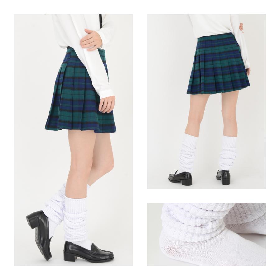 ルーズソックス ホワイト ロング 70cm丈 くしゅくしゅ靴下 白 日本製 |  | 03