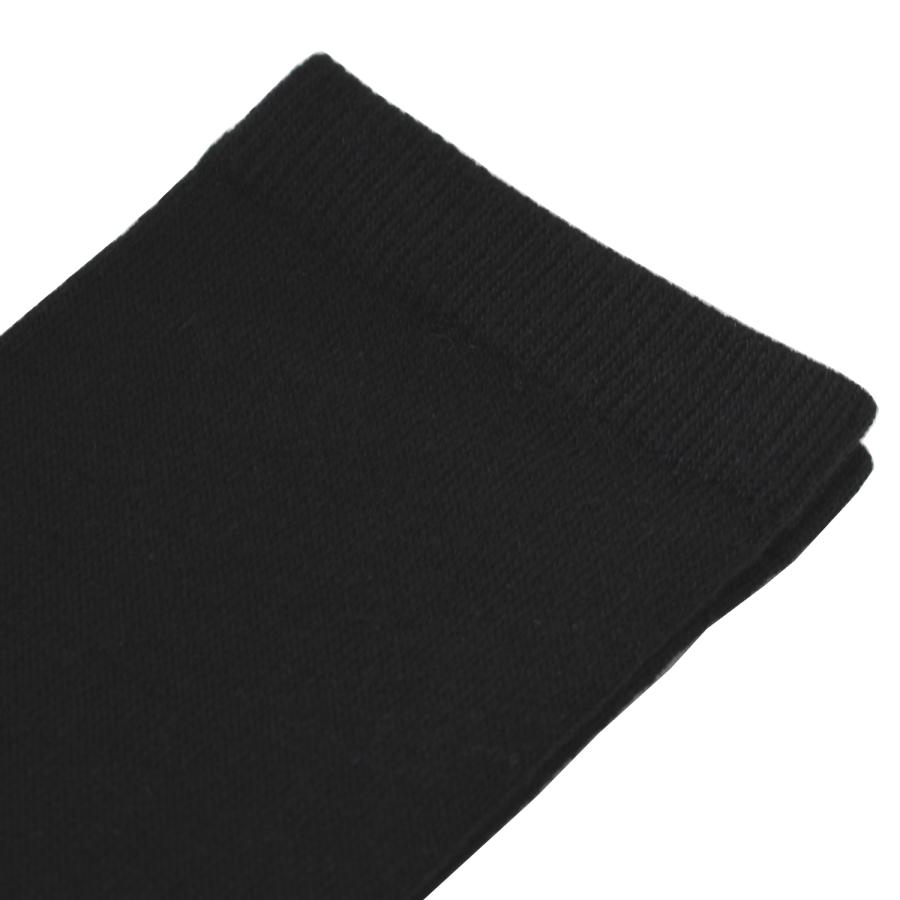 キッズ ハイソックス 黒 無地 日本製 綿混 ひざ下丈 靴下 ガールズ 女の子 |  | 02