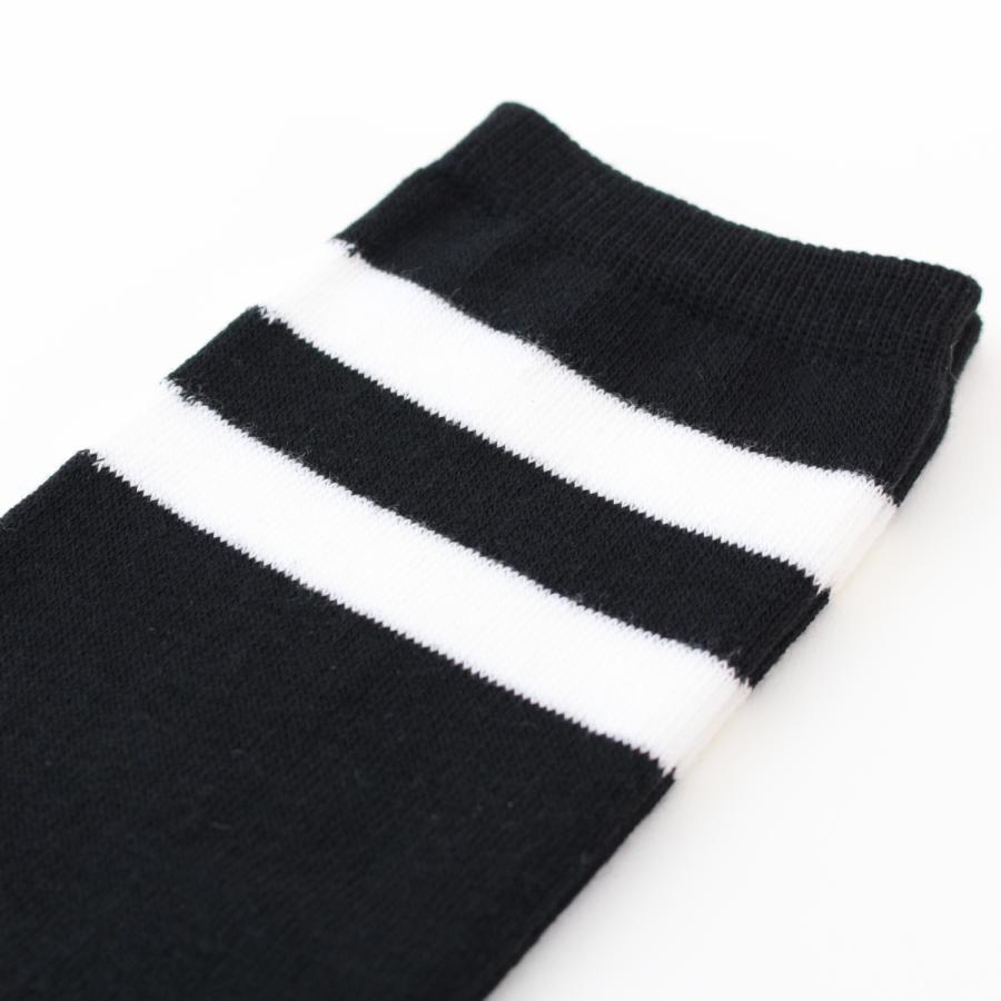 2ライン ボーダー キッズ ニーハイソックス 日本製 綿混 膝上丈 靴下 ガールズ |  | 01