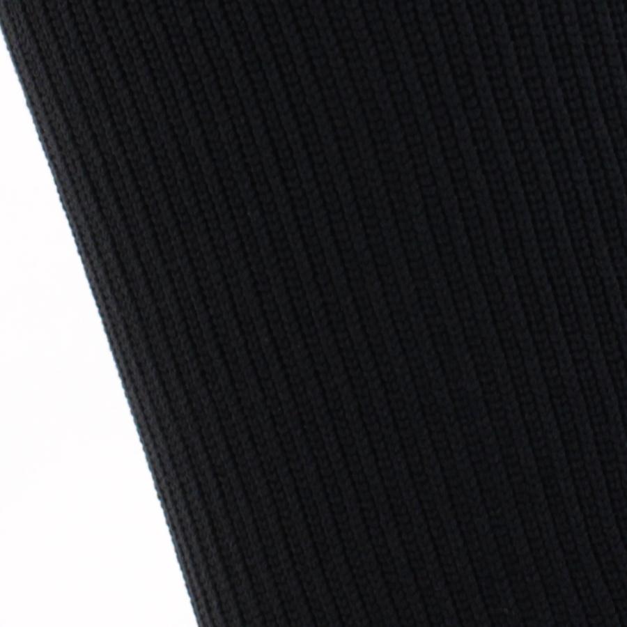 スッキリ引き締め 5本指 ナイロン 着圧ハイソックス 36cm丈 リブ ひざ下丈 黒 23-25cm |  | 05