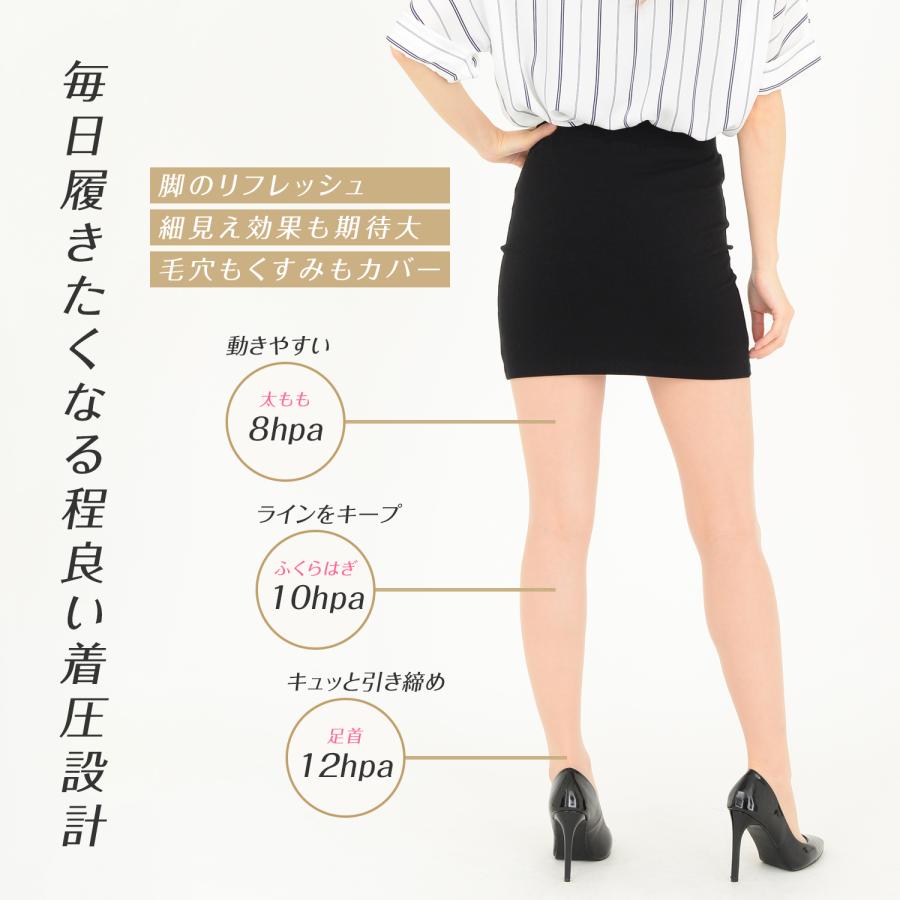 スッキリ美脚 段階着圧設計 20デニール ゾッキ シアータイツ ストッキング 日本製 |  | 04