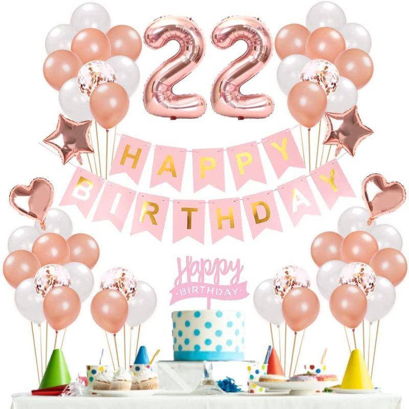 非常に高い品質 22歳 誕生日 飾り付け セット ハッピーバースデーバナー Happy Birthday バナー ハッピー バースデー ローズゴールド ハー その他パーティーグッズ Www Goldenshoppingcalhau Com Br