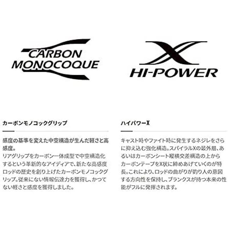 シマノ Shimano バスロッド ゾディアス ハードベイト専用グラスコンポジット ハードベイト専用グラスコンポジット ベイト Foreign 2ピース 2ピース 170m G 2