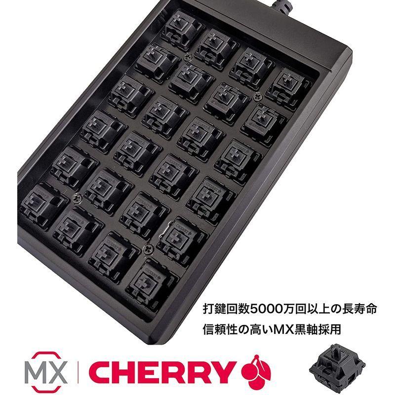 ジェイダブルシステム MKBJシリーズプログラマブルキーボード24キー(ライトグレー) Cherry製MXスイッチ黒軸 USB接続 MKBJ