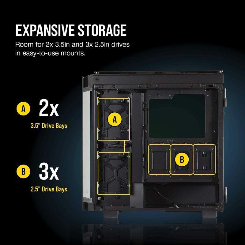 Corsair Obsidian 500D RGB SE ミドルタワー型PCケース RGBファン搭載モデル CS7305 CC-901113 Obsidian 500D RGB SE ミドルタワー型PCケース RGBファン搭載モデル CS7305 CC