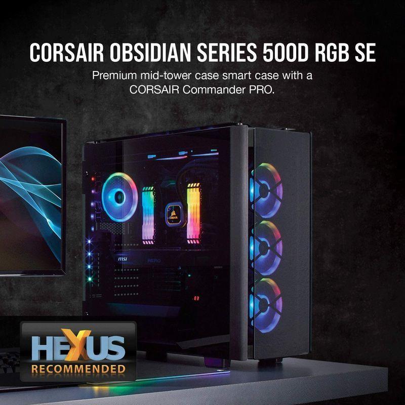 Corsair Obsidian 500D RGB SE ミドルタワー型PCケース RGBファン搭載モデル CS7305 CC-901113 Obsidian 500D RGB SE ミドルタワー型PCケース RGBファン搭載モデル CS7305 CC