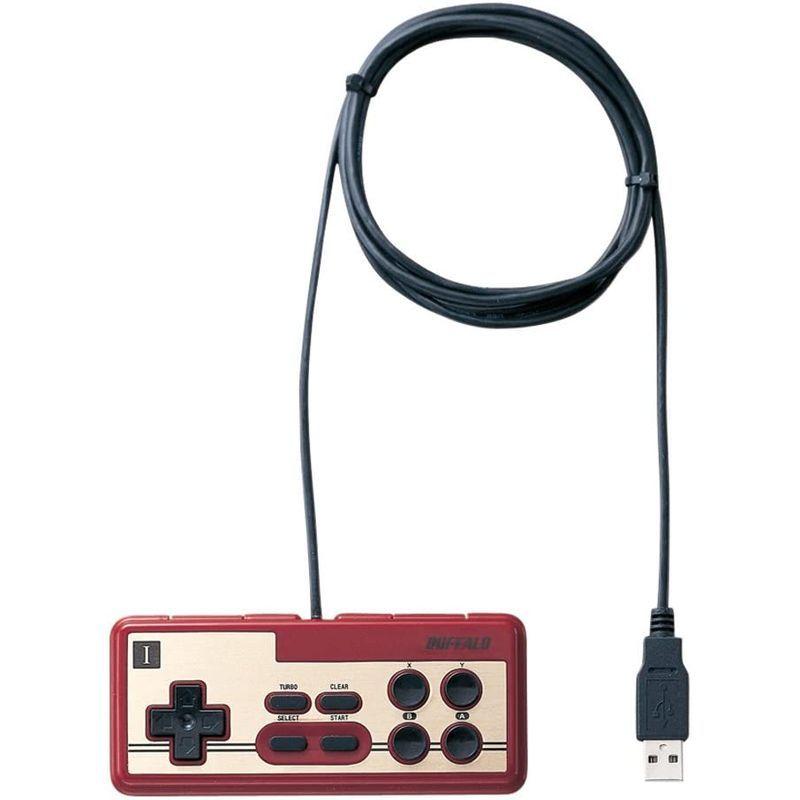 iBUFFALO USB接続 8ボタンゲームパッド デジタル 連射機能付 ファミコン風 レッド BGCFC801RDA USB接続 8ボタンゲームパッド デジタル 連射機能付 ファミコン風 レッド BGCFC801RDA