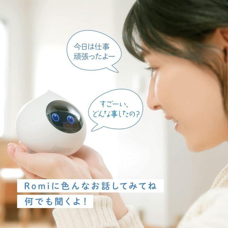 ⭐️完成品⭐️ Romi ロミィ 会話AIロボット 家庭用 ROMI-P02 2021年度グッドデザイン賞 日本製 コミュニケーションロボット みまもり 会 【IQY7012745166】(24675円)