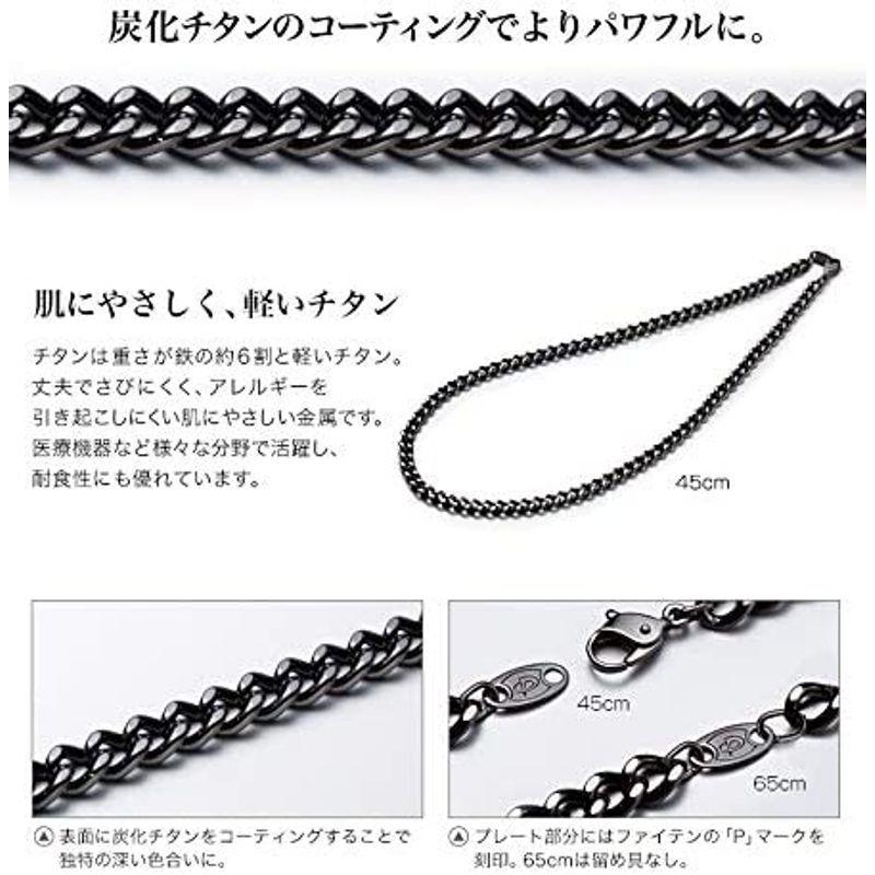 ファイテン(phiten) ネックレス 炭化チタンチェーンネックレス 45cm 45cm phiten ネックレス 炭化チタンチェーンネックレス サイズ 炭化チタンコーティング