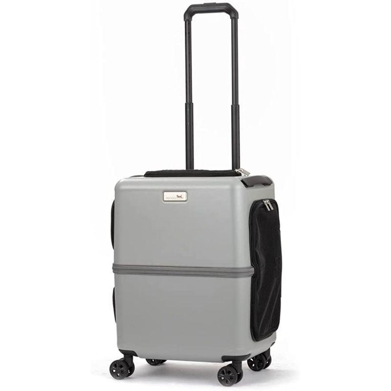 中型犬用 ペットキャリー スーツケースタイプ PETICO (ペチコ）Lサイズ グレー ペットキャリー スーツケースタイプ PETICO ペチコ Lサイズ グレー