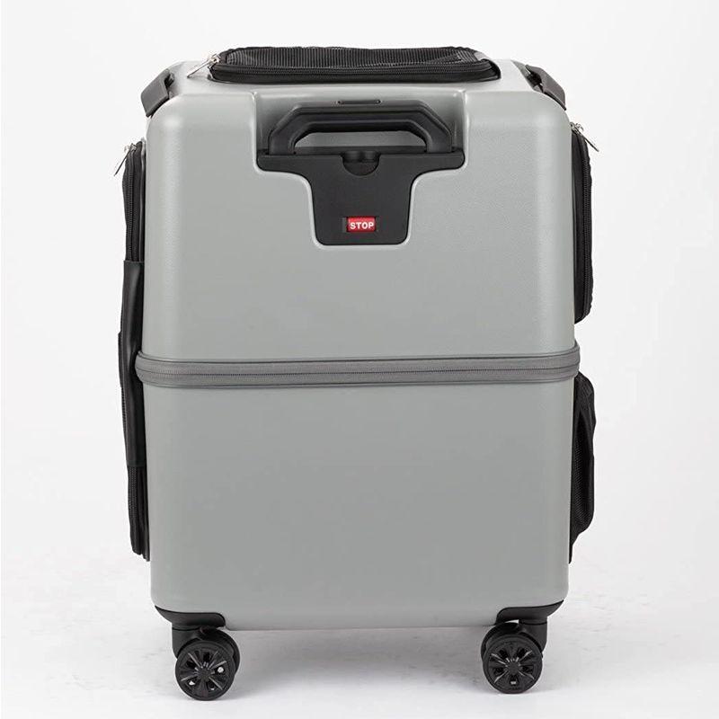 中型犬用 ペットキャリー スーツケースタイプ PETICO (ペチコ）Lサイズ グレー ペットキャリー スーツケースタイプ PETICO ペチコ Lサイズ グレー